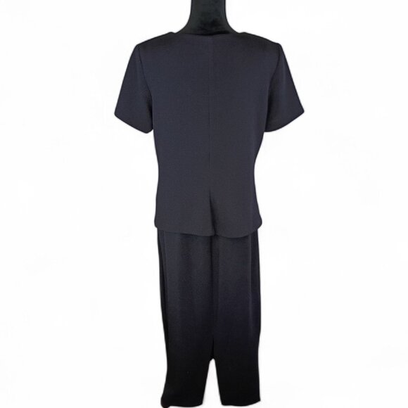 SCARLETT Women's Maxi Dress Large Navy Polyester Spandex Formal Embroidered - Picture 3 of 4